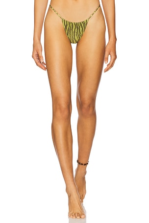 Jane Skimpy Printed Fixed Sides String Bikini Bottom Indah
